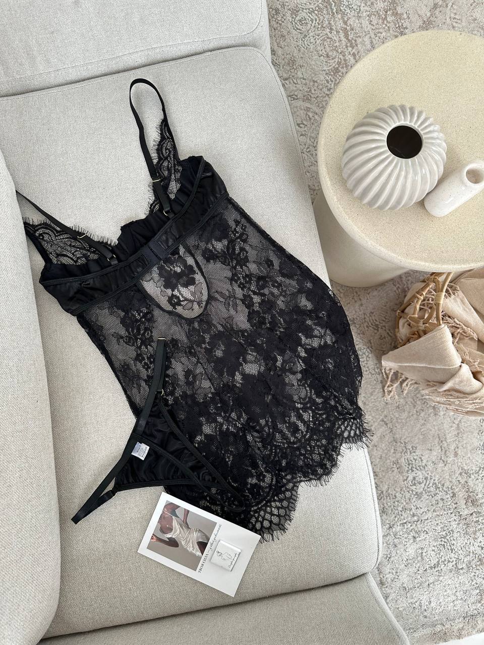 Diana Transparan Dantel Babydoll