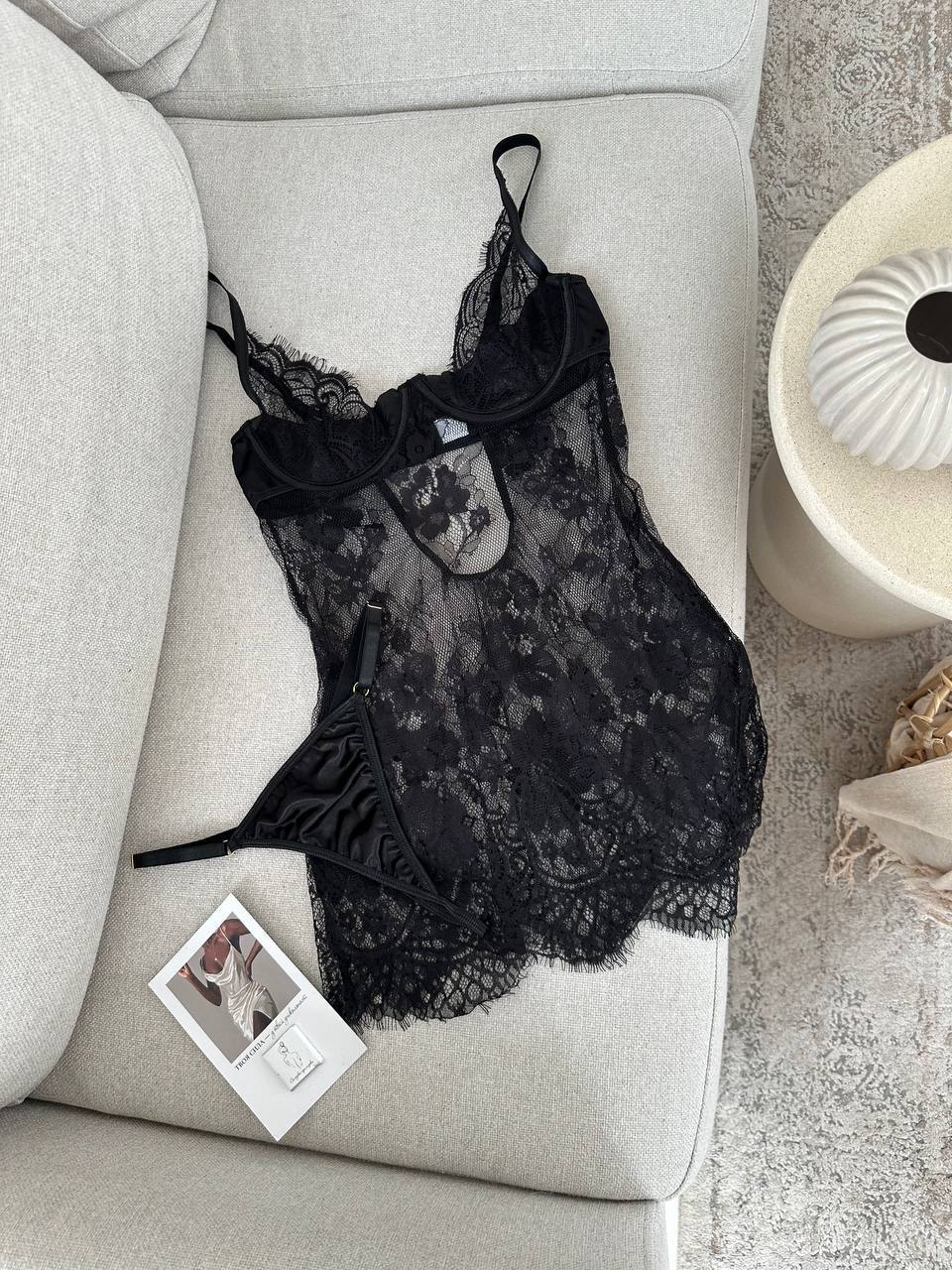 Diana Transparan Dantel Babydoll