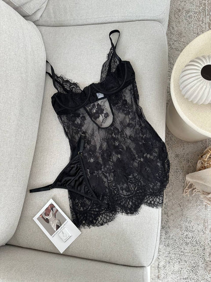 Diana Transparan Dantel Babydoll