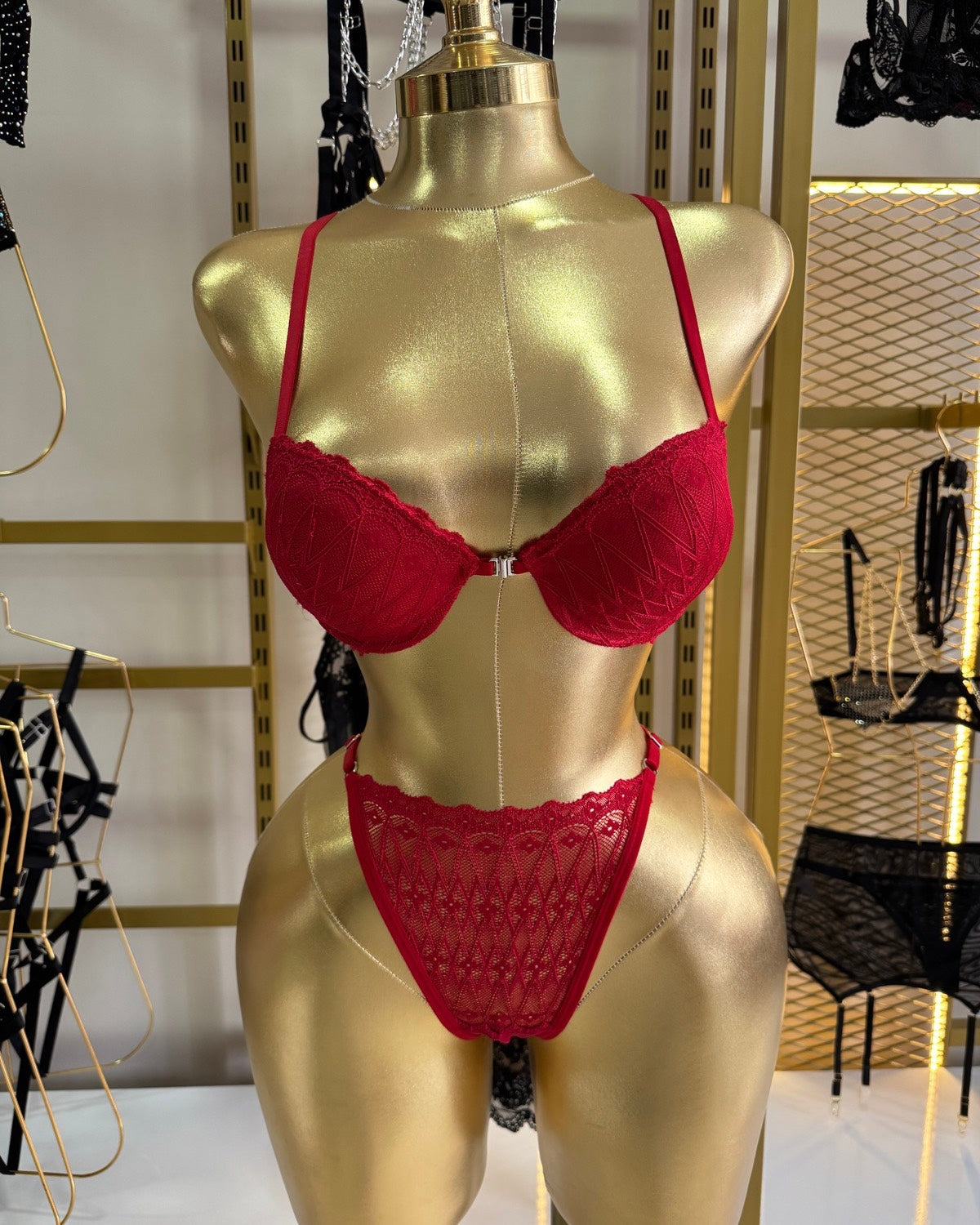 Dream Angels Kırmızı Destekli Sütyen Takımı