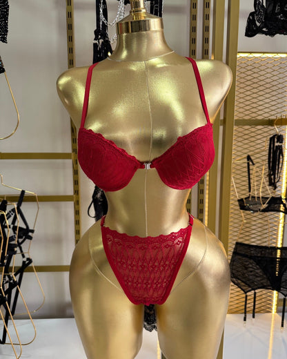 Dream Angels Kırmızı Destekli Sütyen Takımı