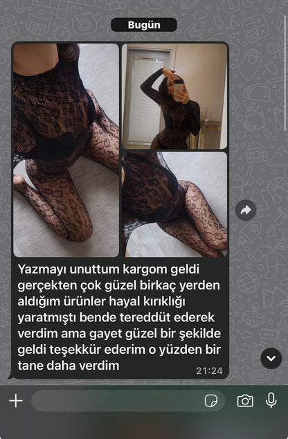 Transparan Vücut Çorabı