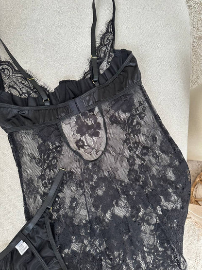 Diana Transparan Dantel Babydoll