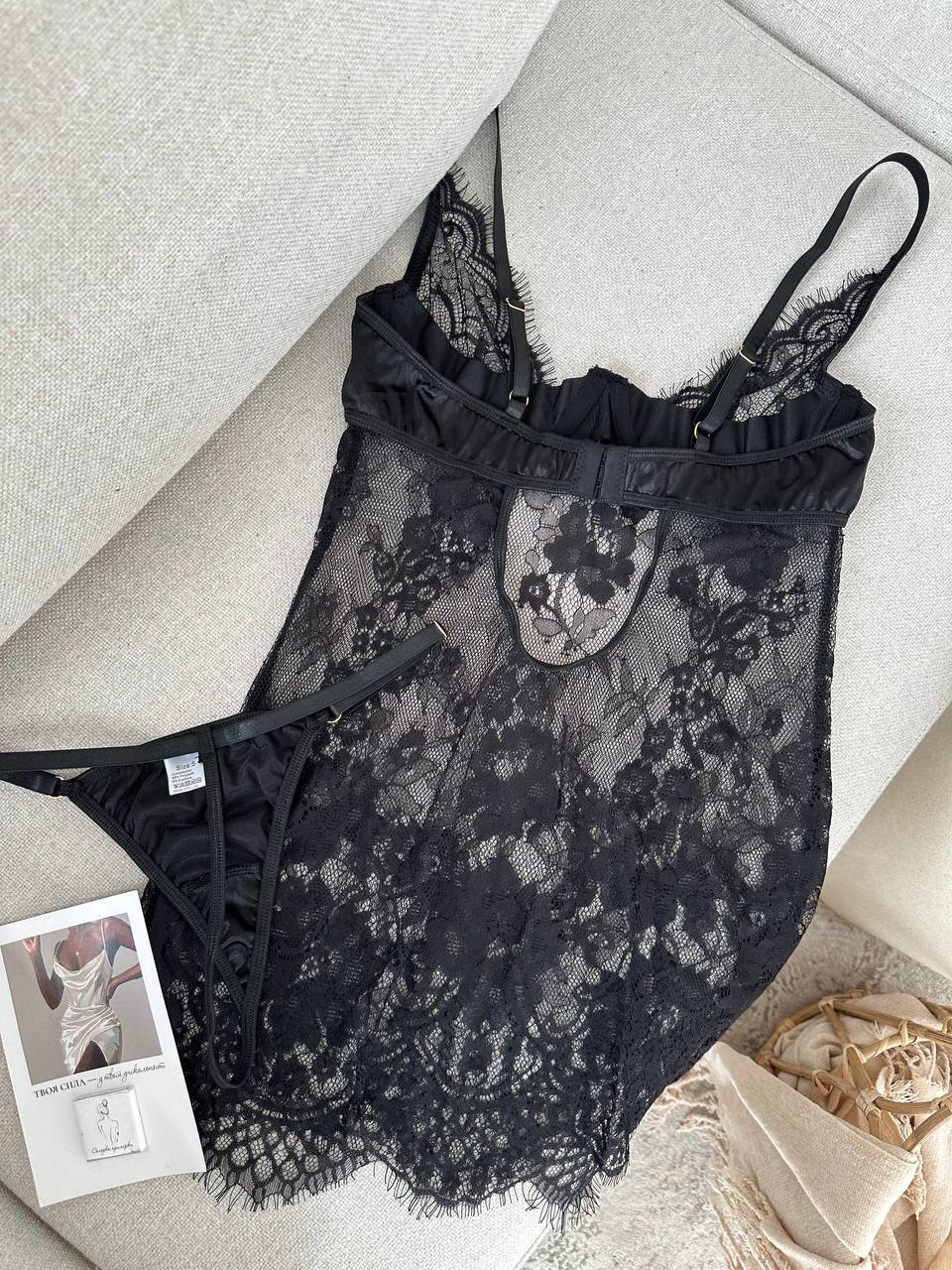 Diana Transparan Dantel Babydoll