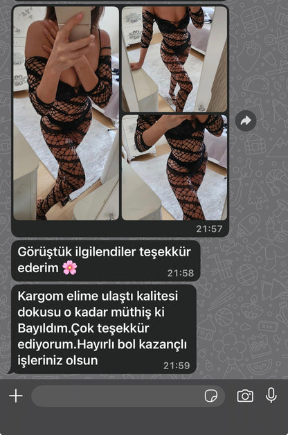 Transparan Vücut Çorabı