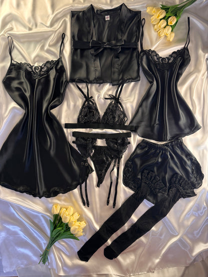Black Diamond 10 Parça İpek Saten Dev Set