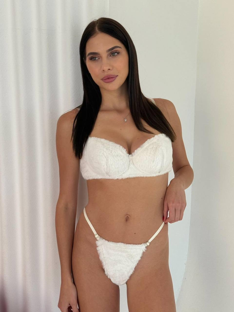 Beyaz Termal Peluş Set